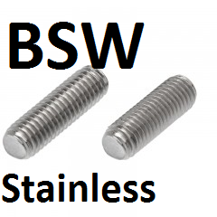 BSW Stainless Steel Threaded Rod 304 and 316